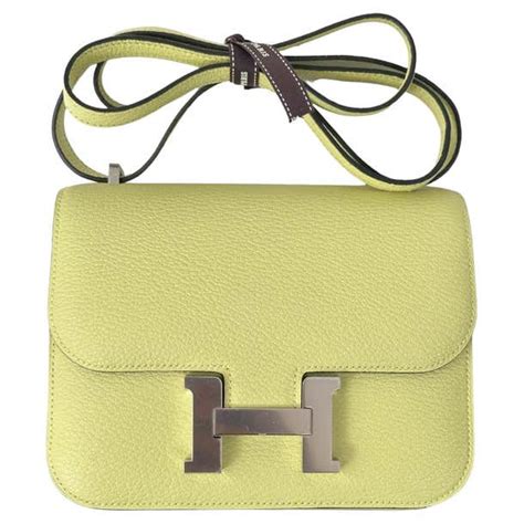 hermes ostrich constance yellow|hermes constance for sale.